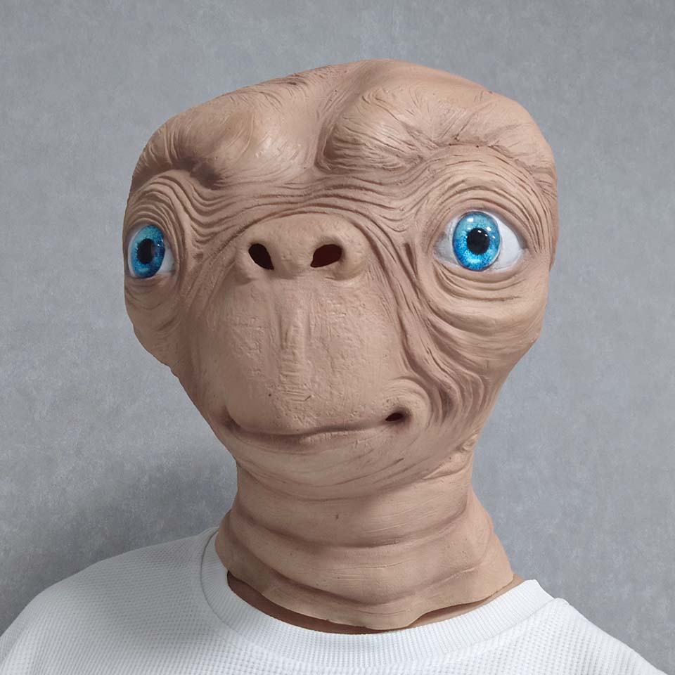 Latex Alien Mask Realistic - Realistisch ET Alien Latex Masker Halloween