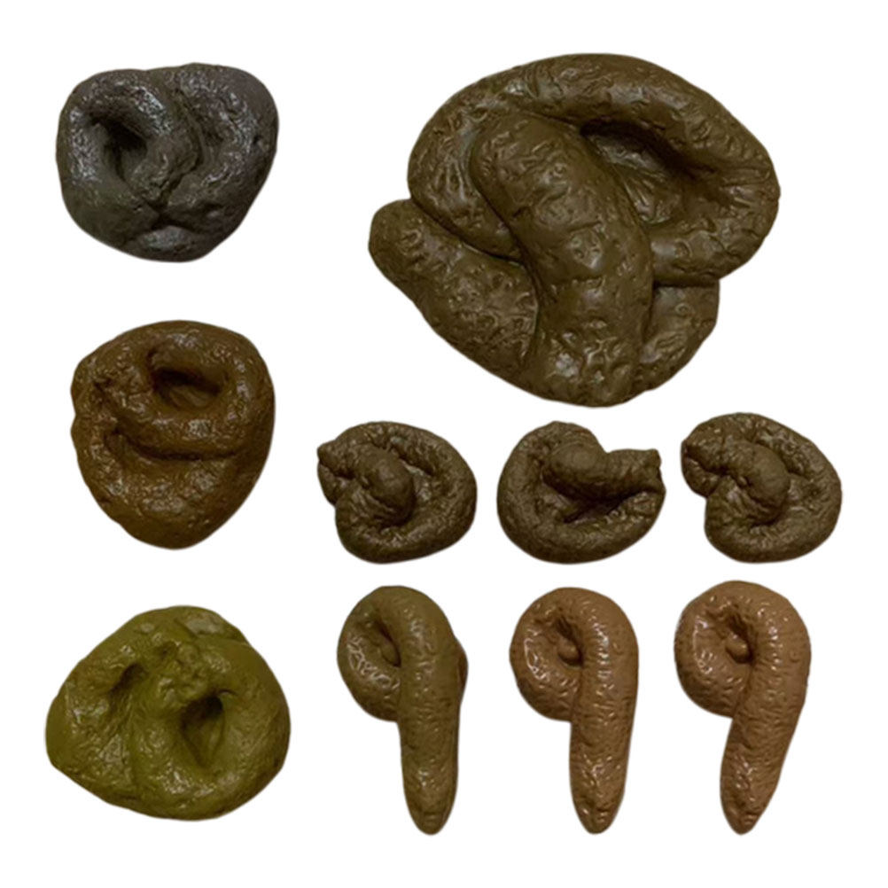 Fake Poop Gag Gift - 10 stuks realistische neppoep, grappenartikelen voor