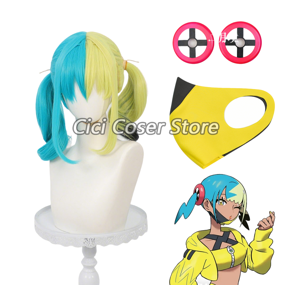 Anime Cosplay Wig Heat Resistant - Anime Canari Cosplay Pruik Hittebestendig Geelgroen