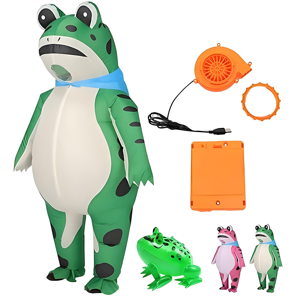 Costumes - ZOETOPKID Opblaasbaar Kikker Cosplay Kostuum Grappig