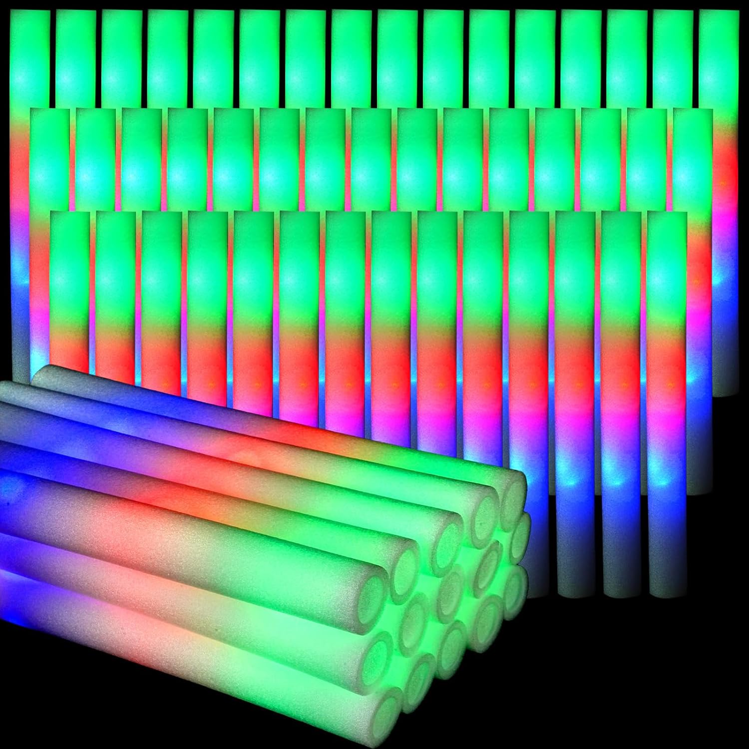 Flashing Led Foam Sticks Party - 102 Stuks Led Foam Sticks Cheer