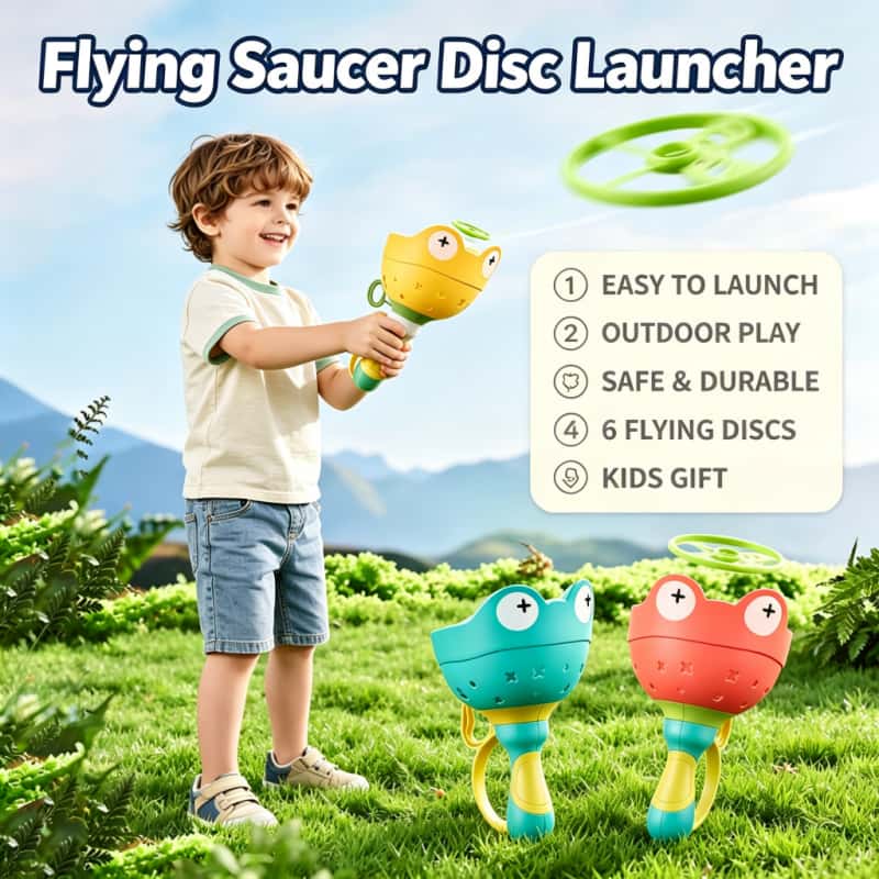 Novelty Gifts - Vliegende Schotel Disc Launcher Kinderen Vliegend
