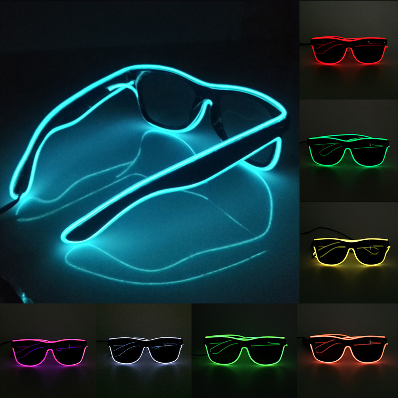 Glow In The Dark Party Glasses - 1PC Knipperende EL Draad Led Bril
