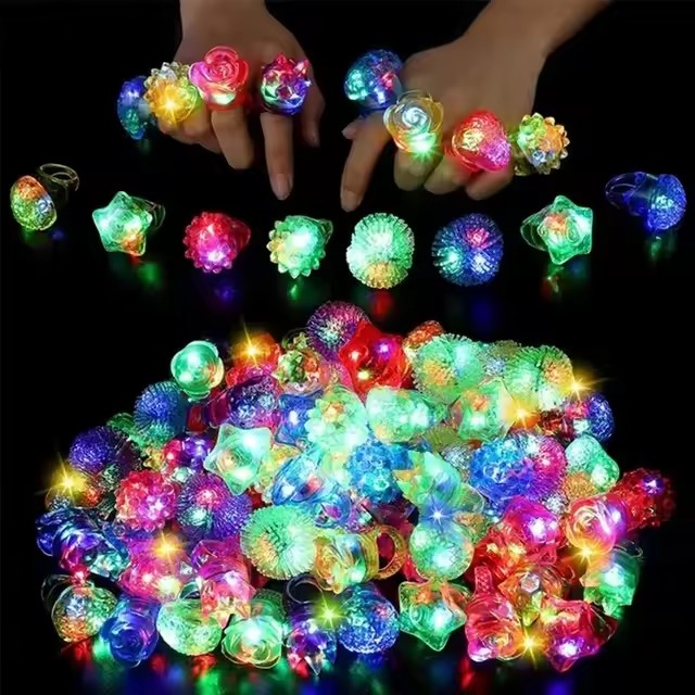 10 stuks gloeiende ringen LED- - Glow In The Dark Party Glasses recensie en prijs