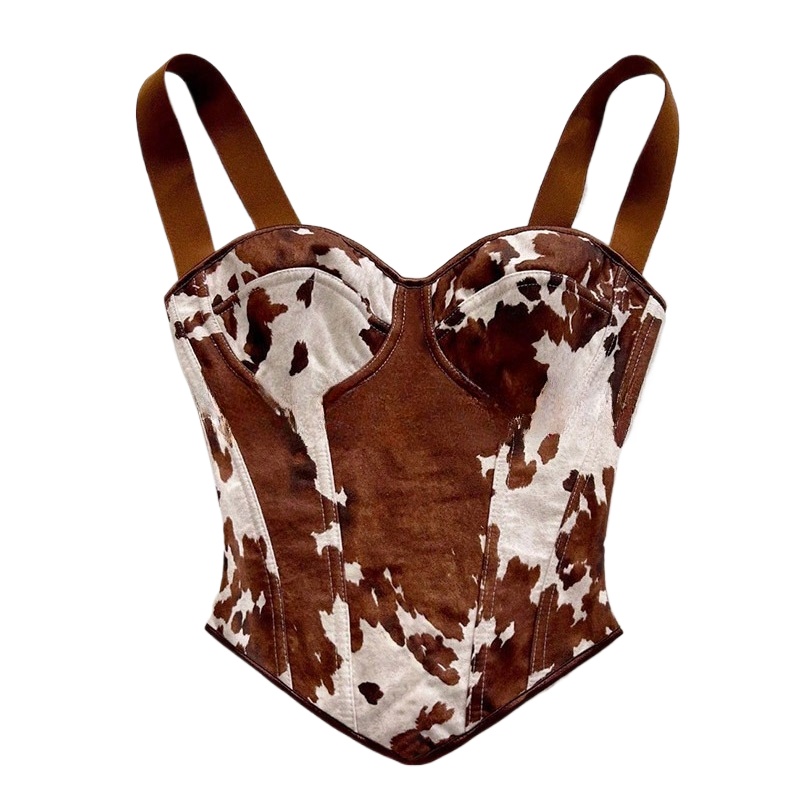 Dames Koeienprint Vetersluitin - Medieval Renaissance Dress Women recensie en prijs