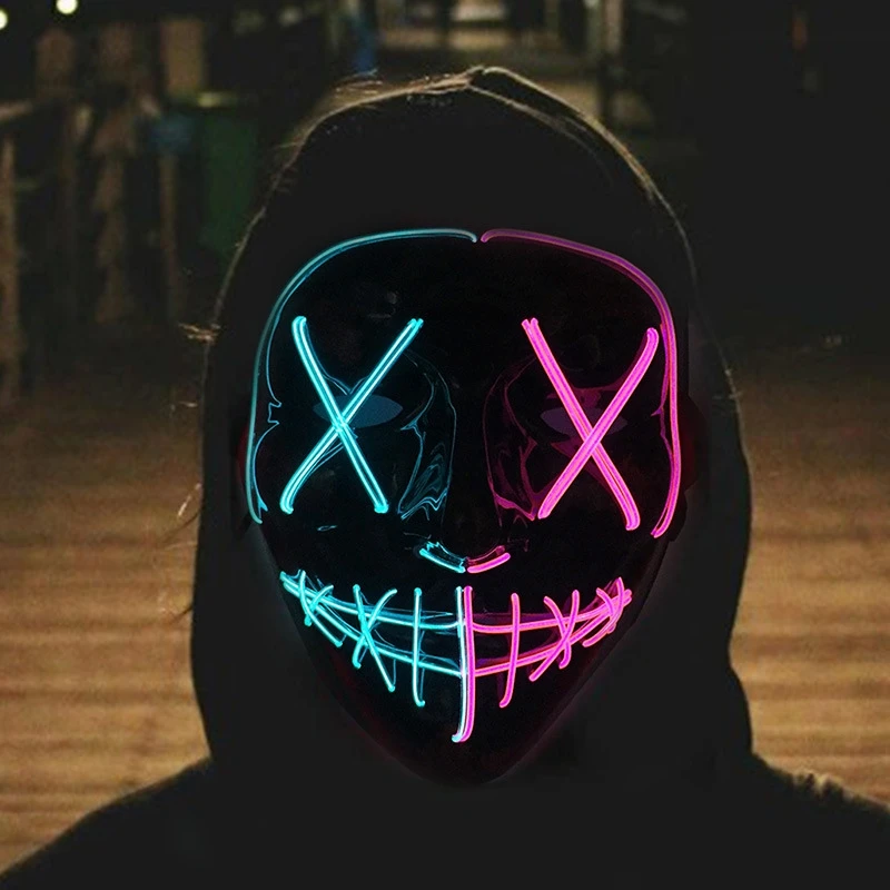 Hete Verkoop Halloween Gloeien - Led Purge Mask Halloween recensie en prijs