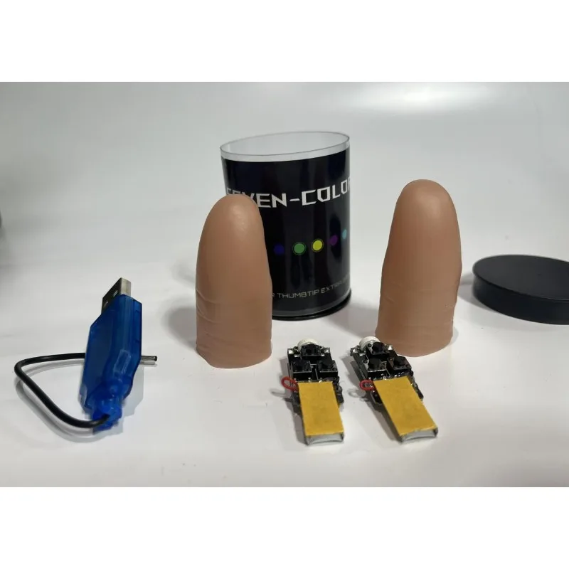 Superlichte zeven kleuren LED- - Thumb Tip Magic Trick Set recensie en prijs