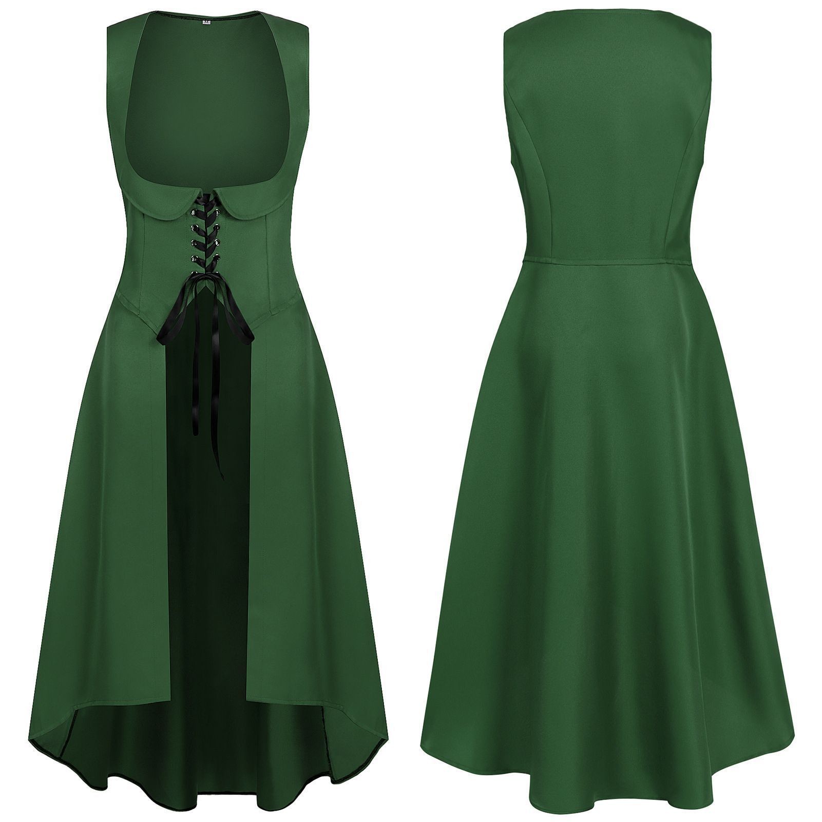 Lange jurk, cosplay-kostuum, E - Medieval Renaissance Dress Women recensie en prijs