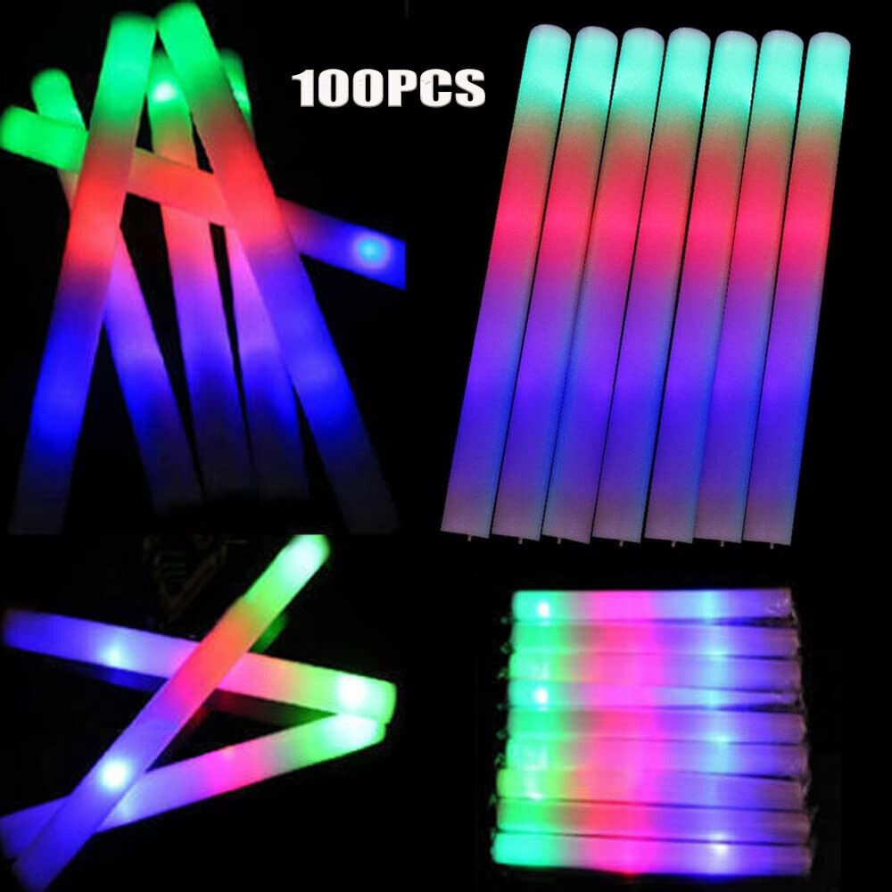 Glow Sticks Bulk 100Pack LED L - Flashing Led Foam Sticks Party recensie en prijs