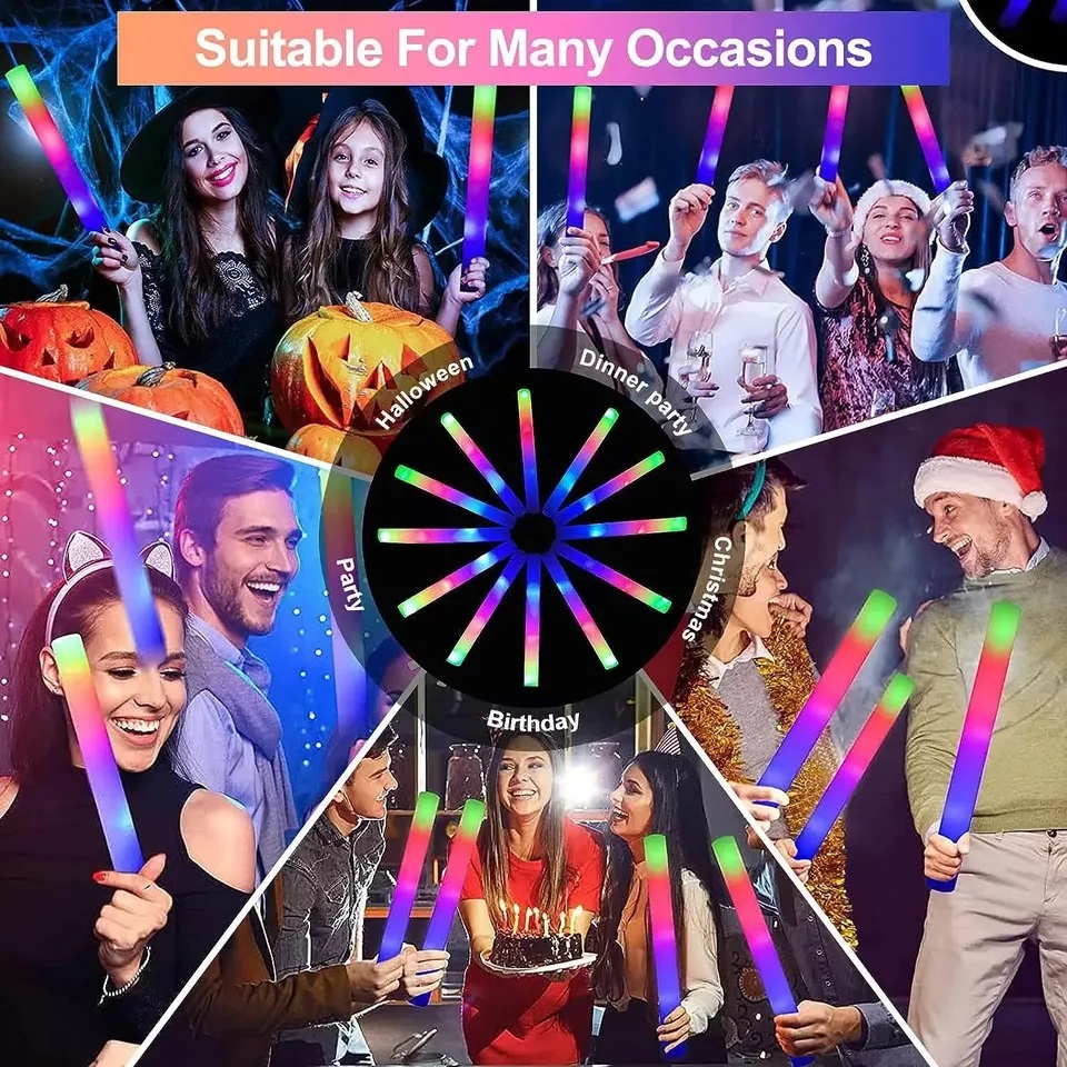 Glow Sticks Bulk 100Pack LED L - Flashing Led Foam Sticks Party recensie en prijs