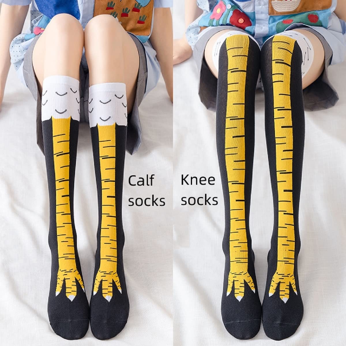 Vrouwen Dij Hoge Kousen Kip Vo - Funny Chicken Leg Socks recensie en prijs