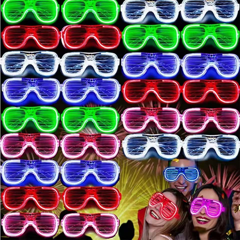 5-50 stuks oplichtende LED-bri - Glow In The Dark Party Glasses recensie en prijs