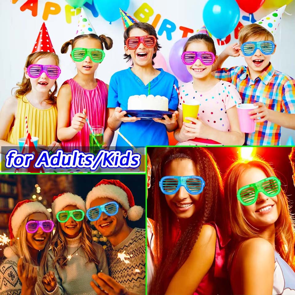 5-50 stuks oplichtende LED-bri - Glow In The Dark Party Glasses recensie en prijs