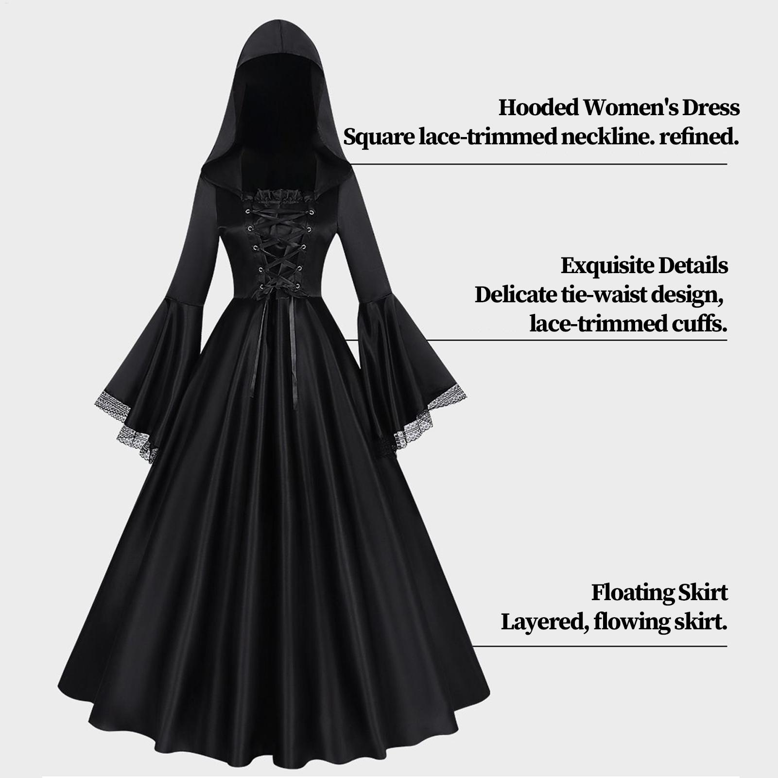 Halloween Heksenkostuum Middel - Medieval Renaissance Dress Women recensie en prijs