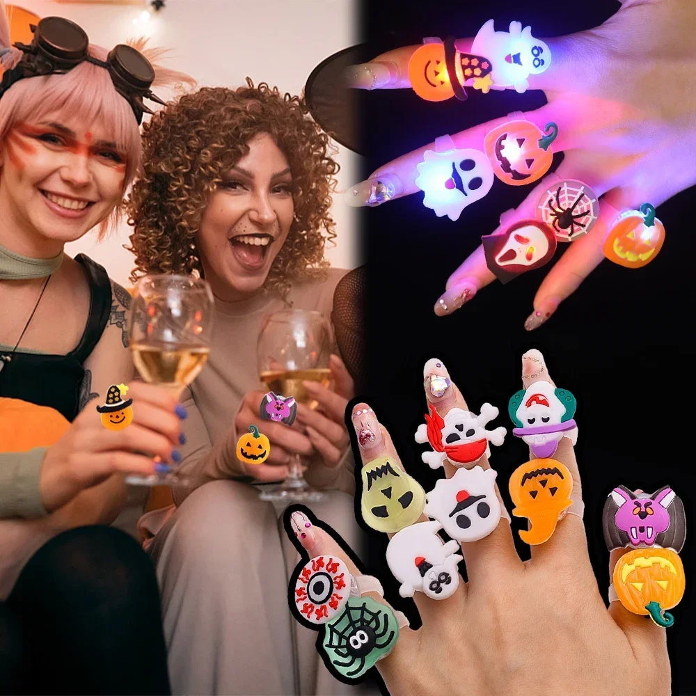 Halloween Lichtgevende Ringen  - Glow In The Dark Party Glasses recensie en prijs