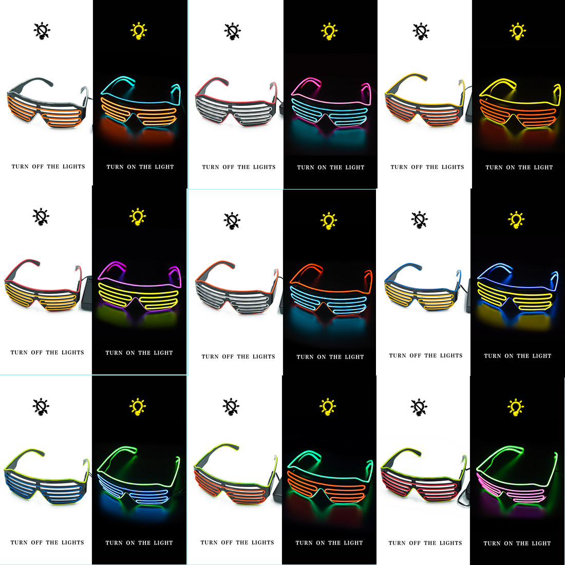 Gloeiende bril LED Gafas Licht - Glow In The Dark Party Glasses recensie en prijs