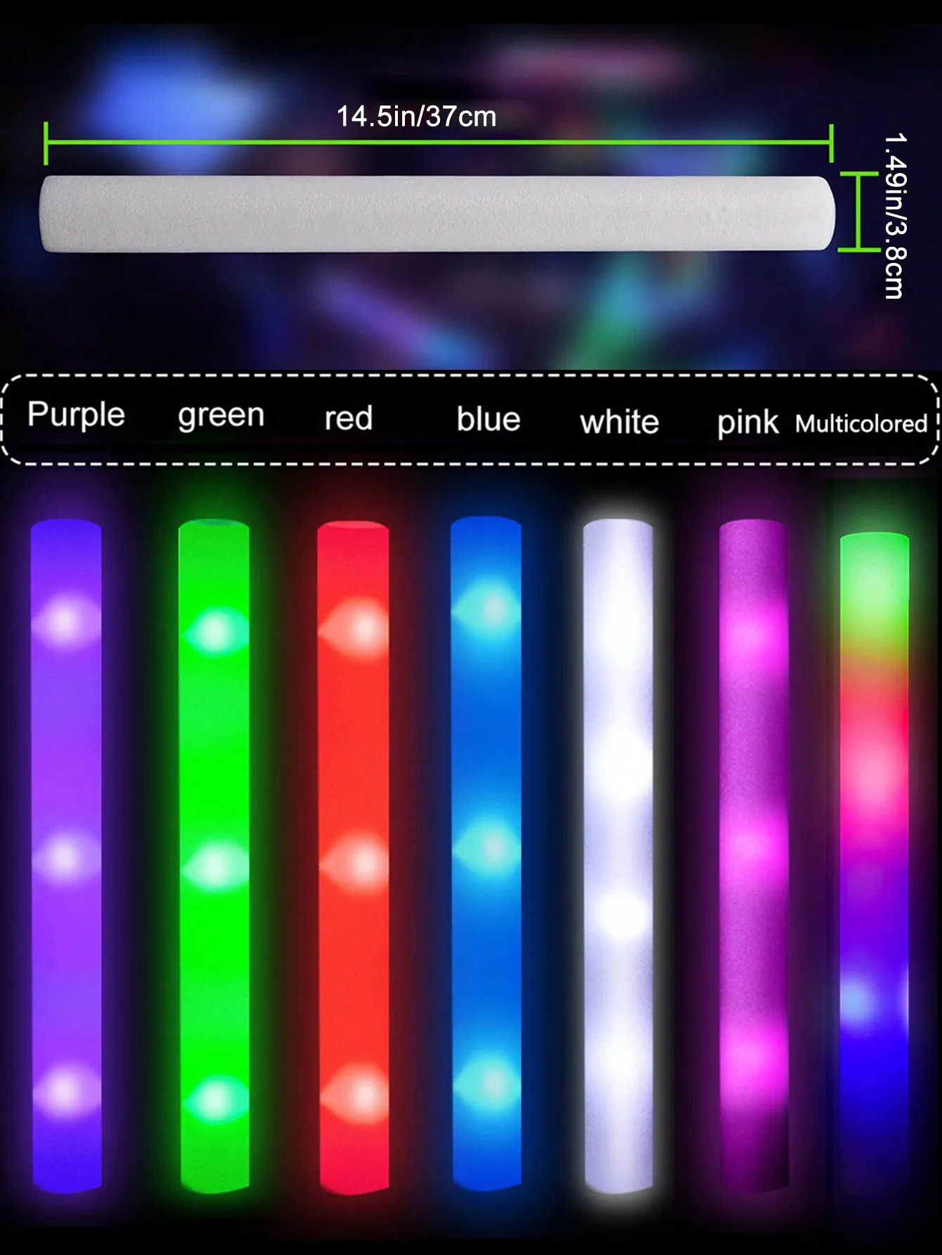 20/30 stuks LED Foam Glow Stic - Flashing Led Foam Sticks Party recensie en prijs