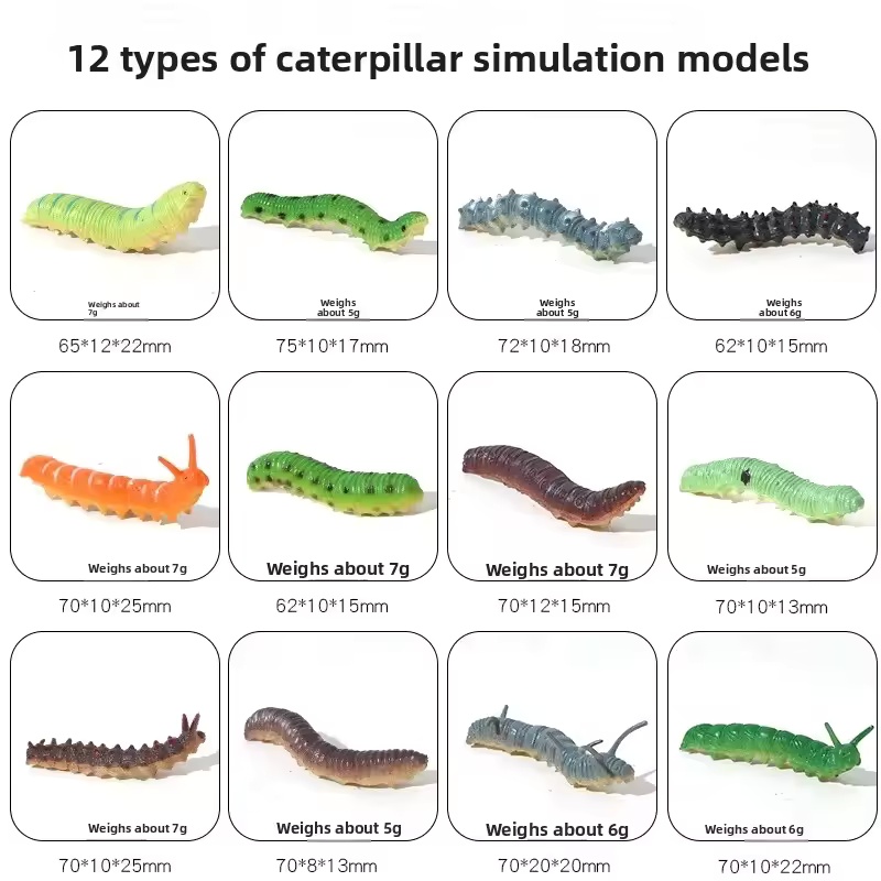 12 Stuks Insect Modellen Rups  - Prank Toys recensie en prijs