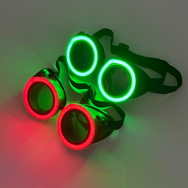 Nieuw binnen: Ronde LED-lichtg - Glow In The Dark Party Glasses recensie en prijs
