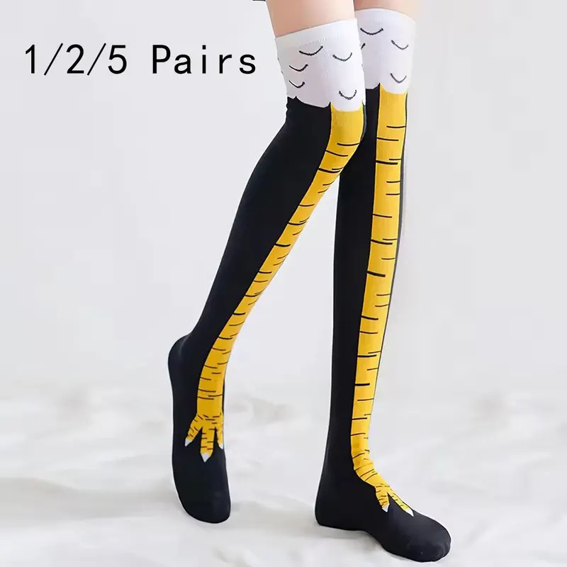 1/5/15 Paar Dames Kniekousen T - Funny Chicken Leg Socks recensie en prijs