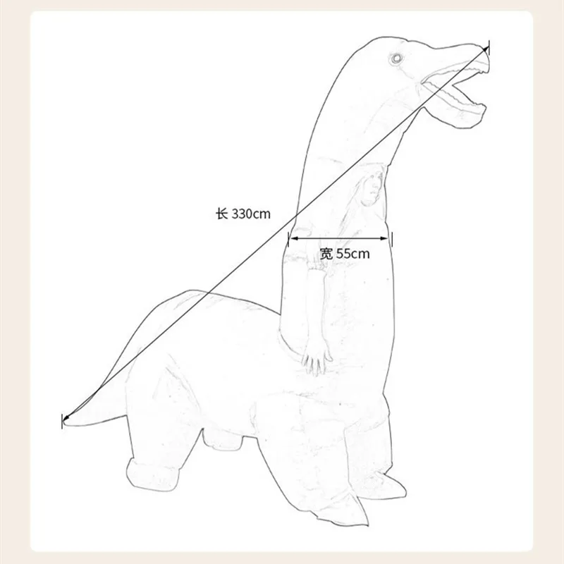 2024 Yeni Şişme Dinozor Kostüm - Inflatable Dinosaur Costume Adult recensie en prijs