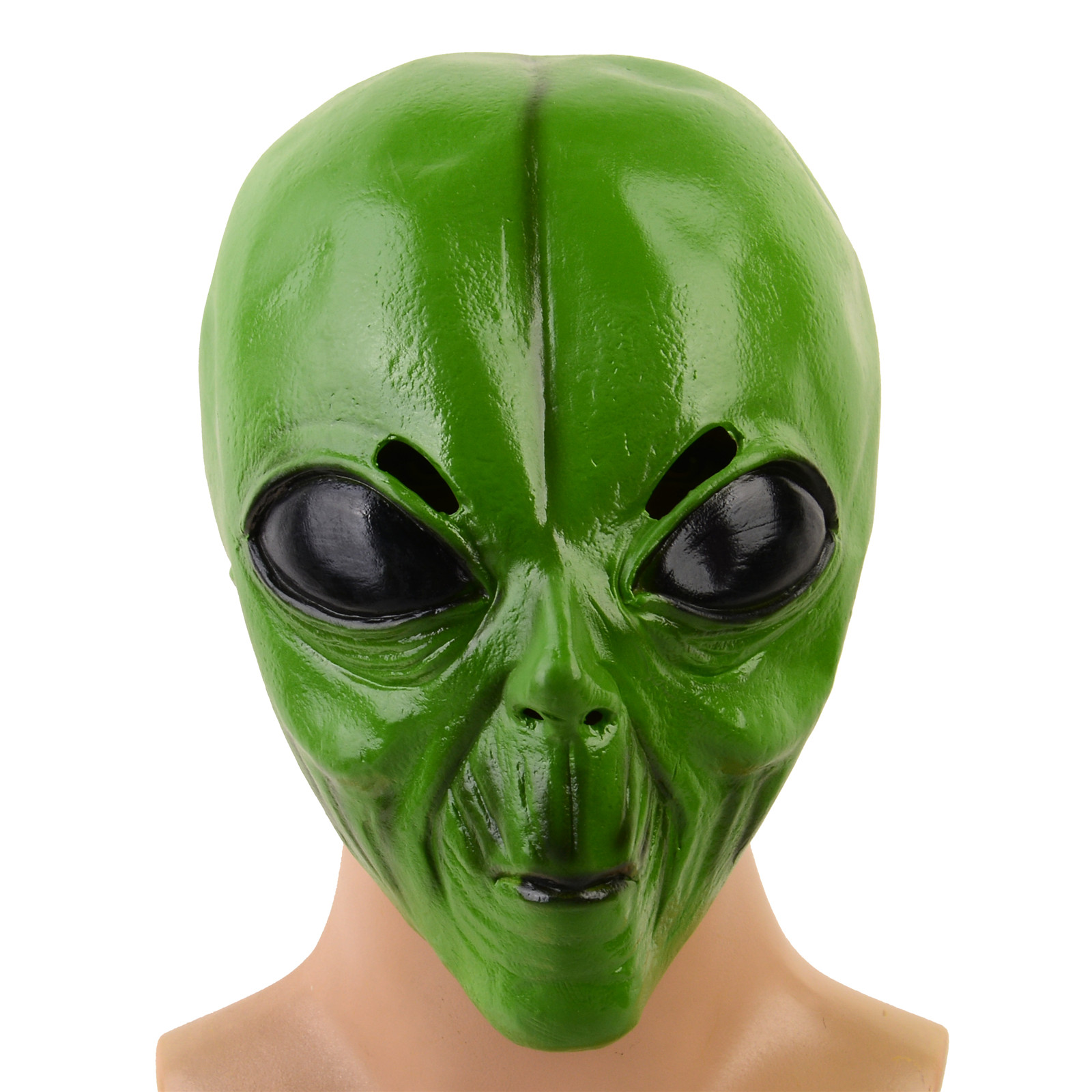 1 stuk realistisch latex groen - Latex Alien Mask Realistic recensie en prijs