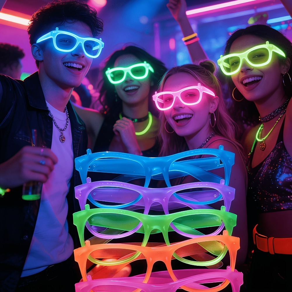 5/12 stuks UV Glow in The Dark - Glow In The Dark Party Glasses recensie en prijs