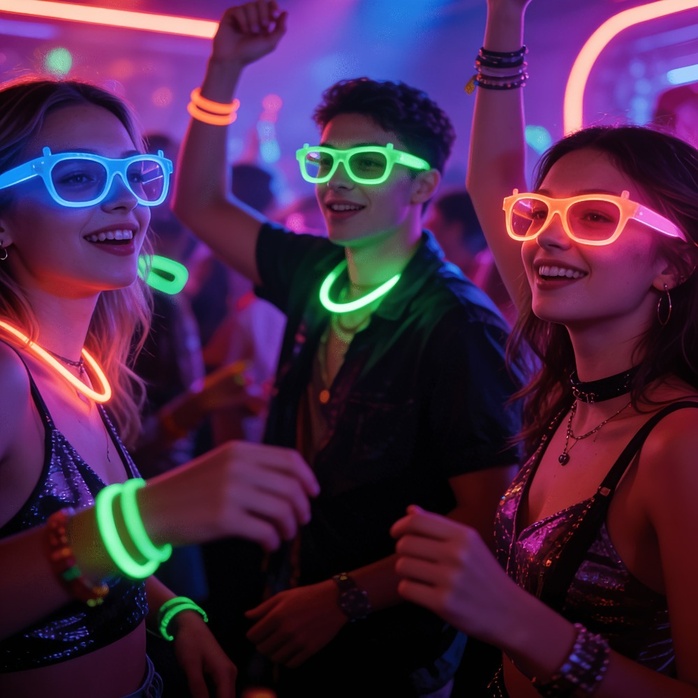 5/12 stuks UV Glow in The Dark - Glow In The Dark Party Glasses recensie en prijs