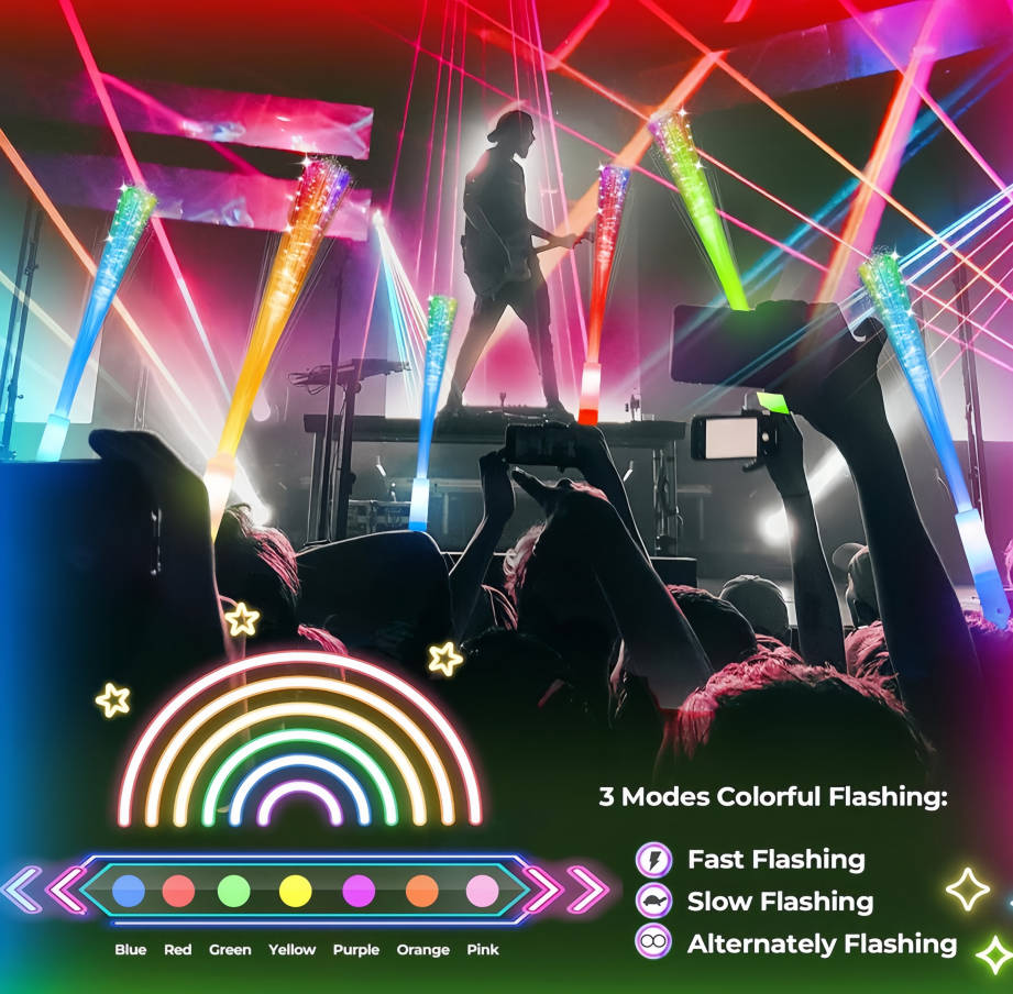 24-200 stuks Glow Fiber Optic  - Glow In The Dark Party Glasses recensie en prijs