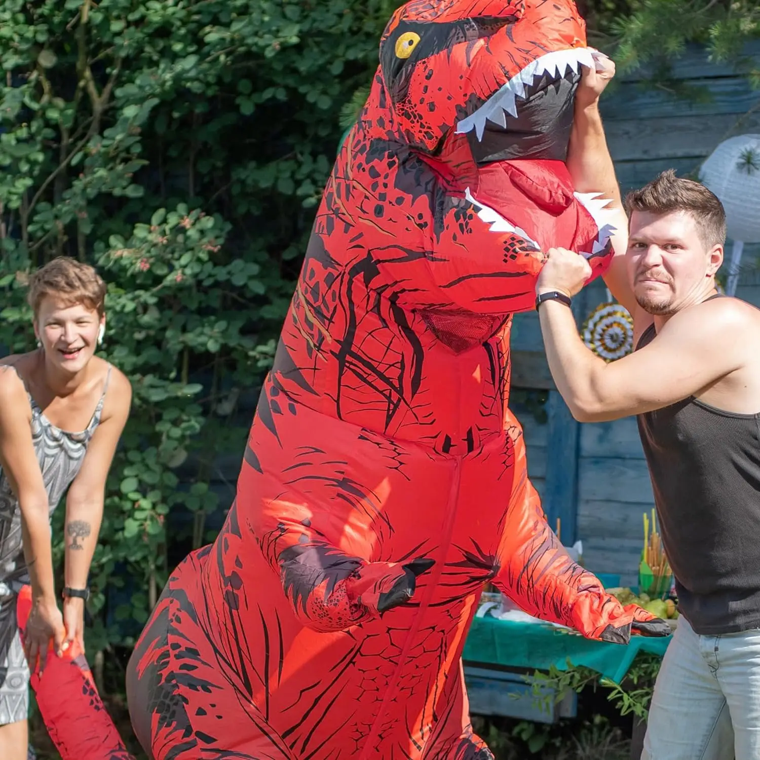 Tyrannosaurus opblaasbaar dino - Inflatable Dinosaur Costume Adult recensie en prijs