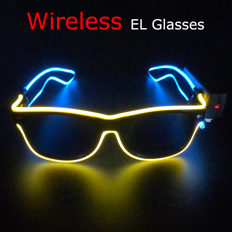 Draadloze coole LED-zonnebril  - Glow In The Dark Party Glasses recensie en prijs
