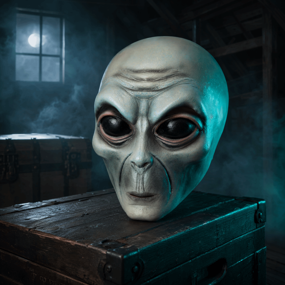 Latex masker met buitenaardse  - Latex Alien Mask Realistic recensie en prijs